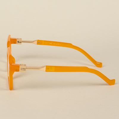 Voyage Orange Square Eyeglasses for Men & Women (8779MG5063-C4)