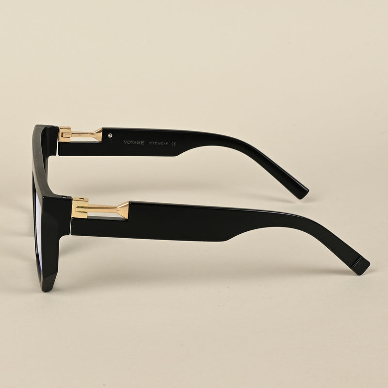 Voyage Matt Black Wayfarer Eyeglasses for Men & Women (8789MG5066-C2)