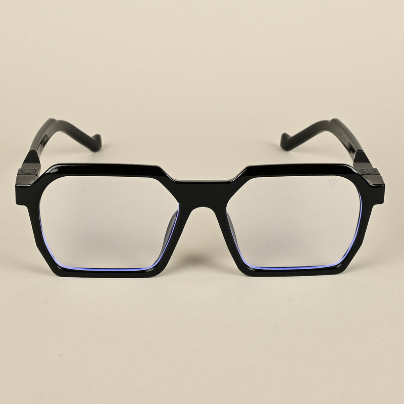 Voyage Shine Black Square Eyeglasses for Men & Women (8779MG5060-C1)