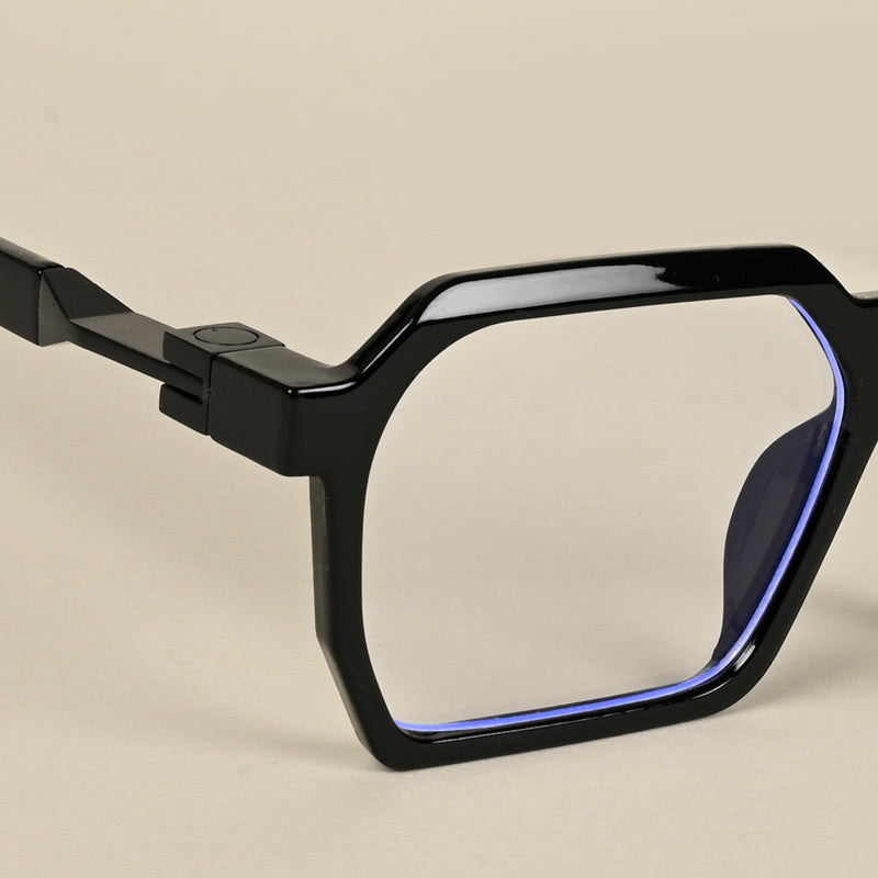 Voyage Shine Black Square Eyeglasses for Men & Women (8779MG5060-C1)