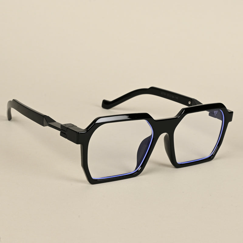 Voyage Shine Black Square Eyeglasses for Men & Women (8779MG5060-C1)
