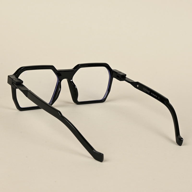 Voyage Shine Black Square Eyeglasses for Men & Women (8779MG5060-C1)