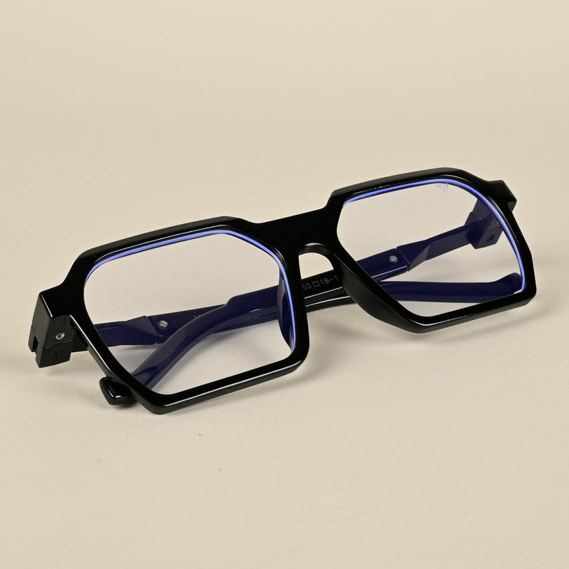 Voyage Shine Black Square Eyeglasses for Men & Women (8779MG5060-C1)