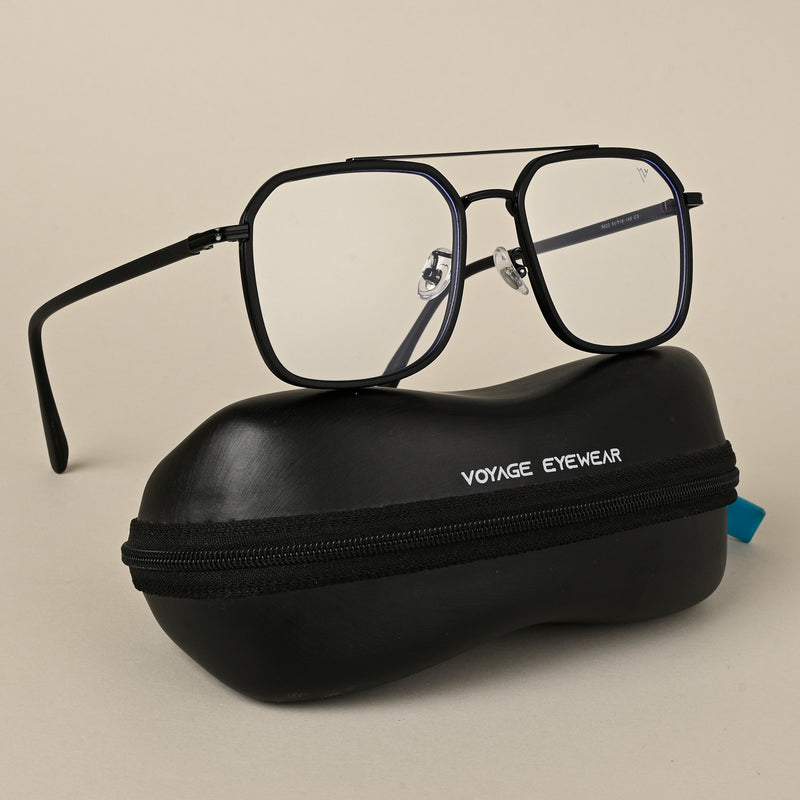 Voyage Maverick Black Wayfarer Eyeglasses for Men & Women (9822MG5135-C4)