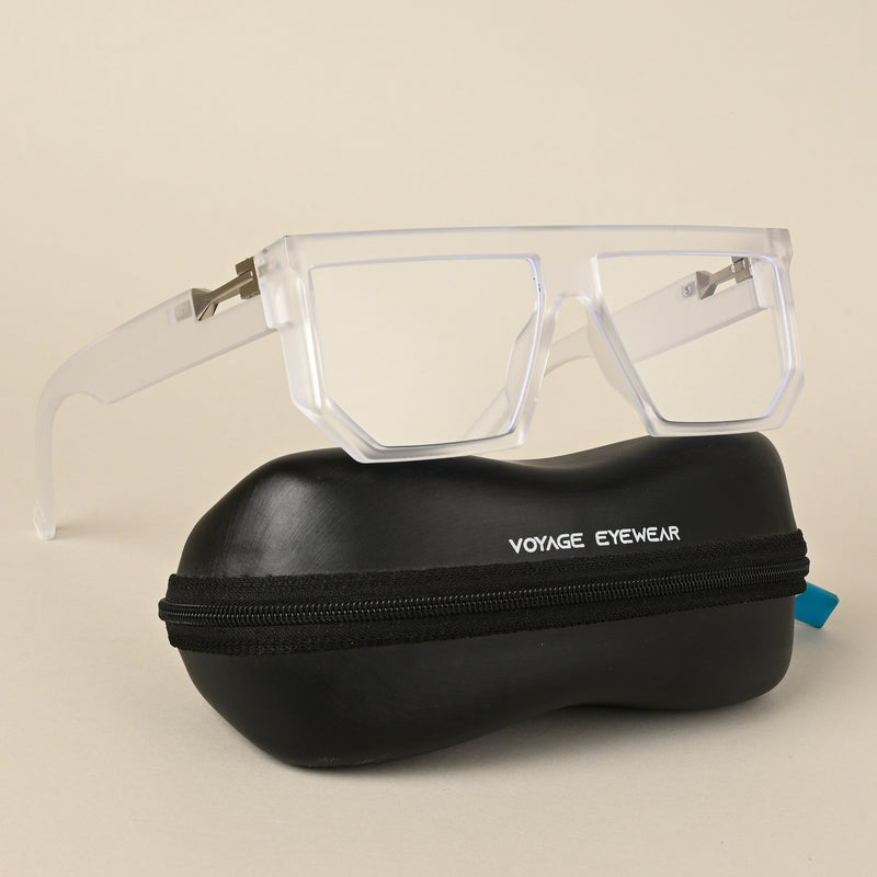 Voyage Matt Transparent Wayfarer Eyeglasses for Men & Women (8789MG5067-C3)