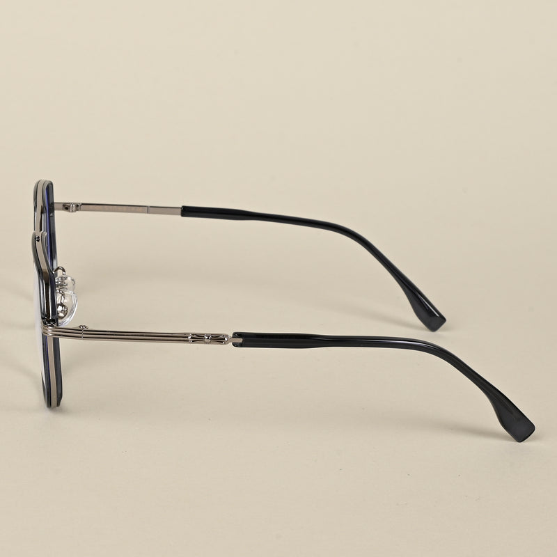Voyage Blue & Silver Wayfarer Eyeglasses for Men & Women (9695MG5127-C4)