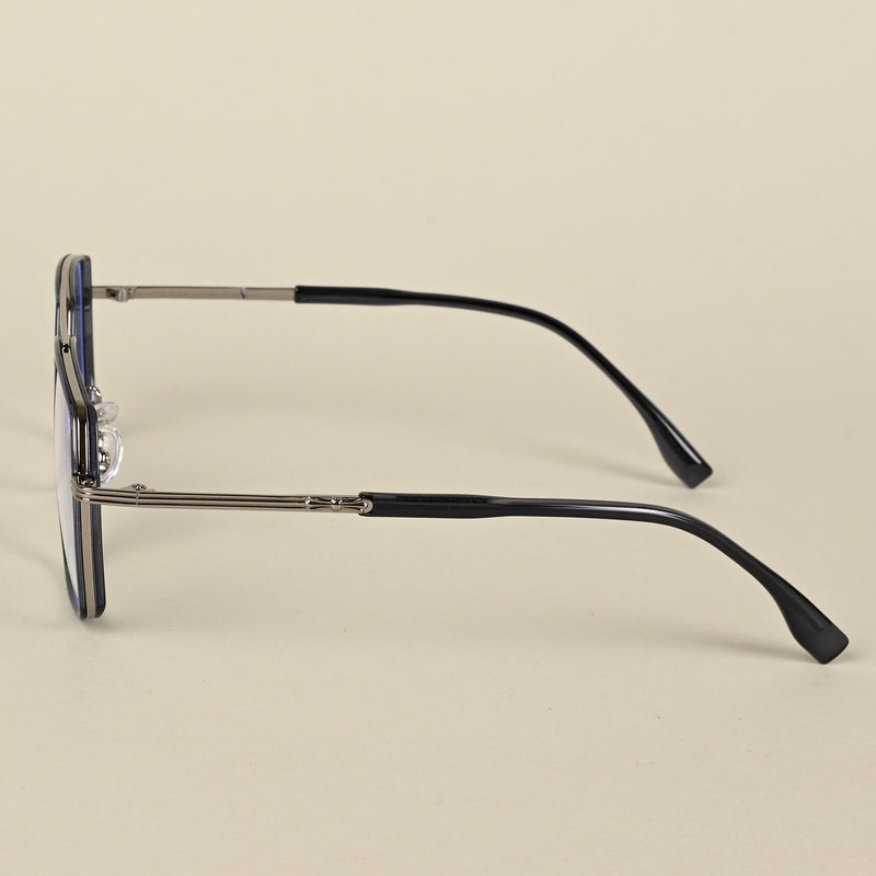 Voyage Blue & Silver Wayfarer Eyeglasses for Men & Women (9694MG5122-C4)