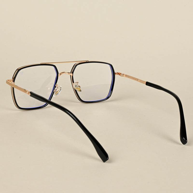Voyage Black & Golden Wayfarer Eyeglasses for Men & Women (9694MG5119-C1)