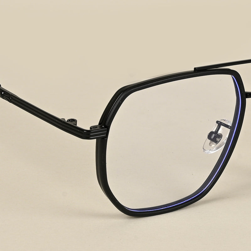 Voyage Black Wayfarer Eyeglasses for Men & Women (9695MG5128-C5)