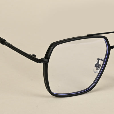 Voyage Black Wayfarer Eyeglasses for Men & Women (9694MG5123-C5)