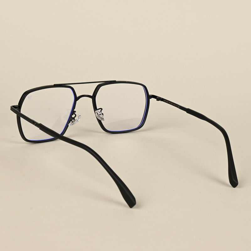 Voyage Black Wayfarer Eyeglasses for Men & Women (9694MG5123-C5)