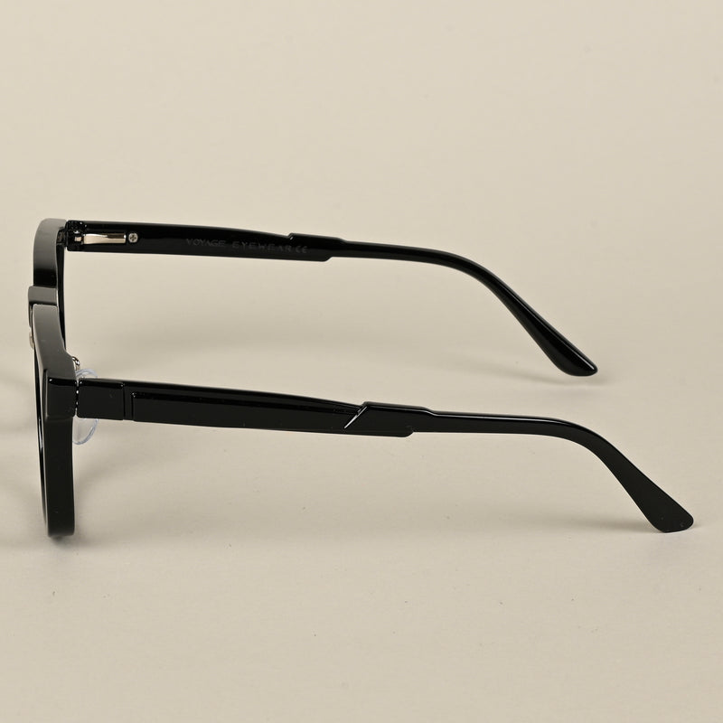 Voyage Black & Silver Square Eyeglasses for Men & Women (1008MG5073-C1)