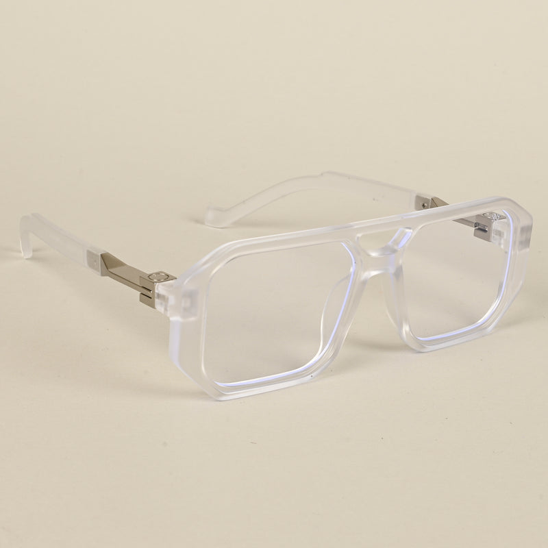 Voyage Goat Matt Transparent Wayfarer Eyeglasses for Men & Women (8838MG5071-C2)