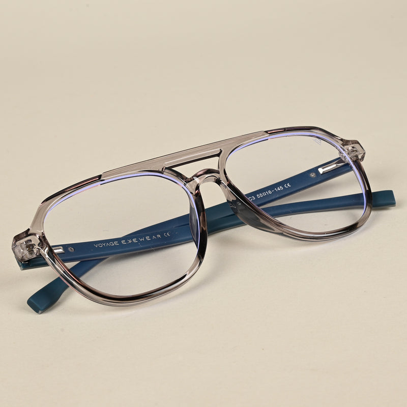 Voyage Maverick Transparent Grey Wayfarer Eyeglasses for Men & Women (2346MG5082-C2)