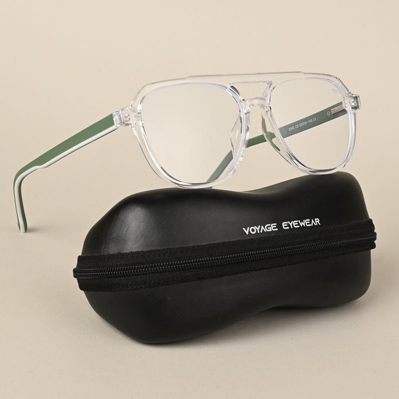 Voyage Maverick Transparent Wayfarer Eyeglasses for Men & Women (2346MG5083-C3)