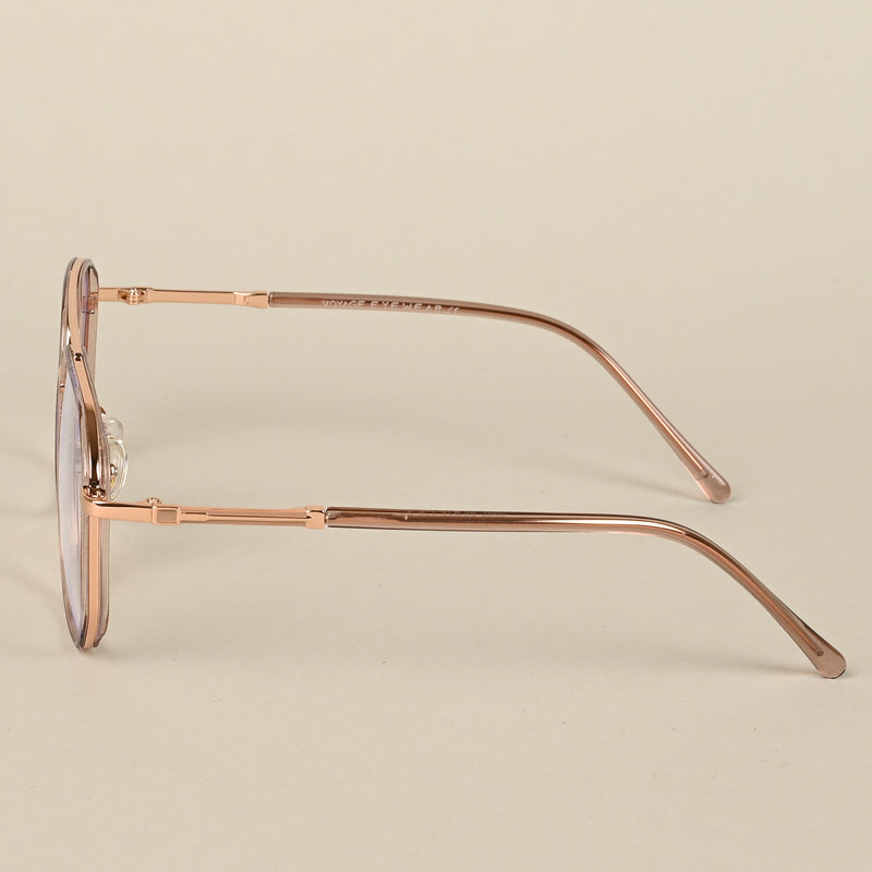 Voyage Maverick Rose Gold Wayfarer Eyeglasses for Men & Women (9687MG5112-C5)