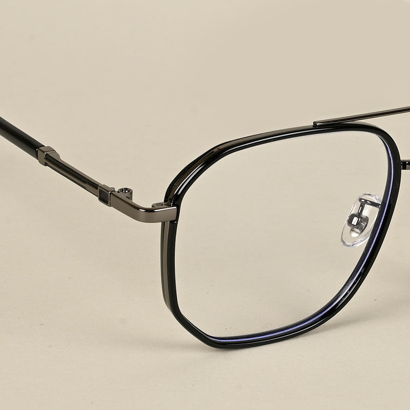 Voyage Maverick Grey & Black Wayfarer Eyeglasses for Men & Women (9687MG5111-C4)