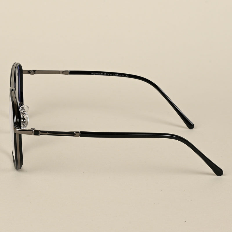 Voyage Maverick Grey & Black Wayfarer Eyeglasses for Men & Women (9687MG5111-C4)