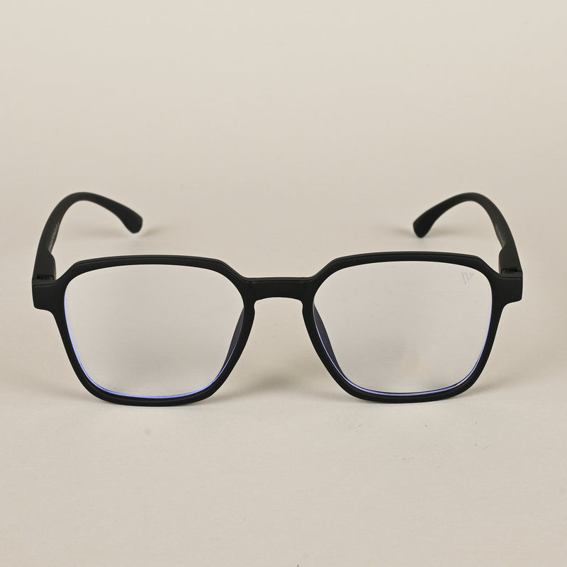 Voyage Air Black Square Eyeglasses for Men & Women (TR02MG4545-C1)