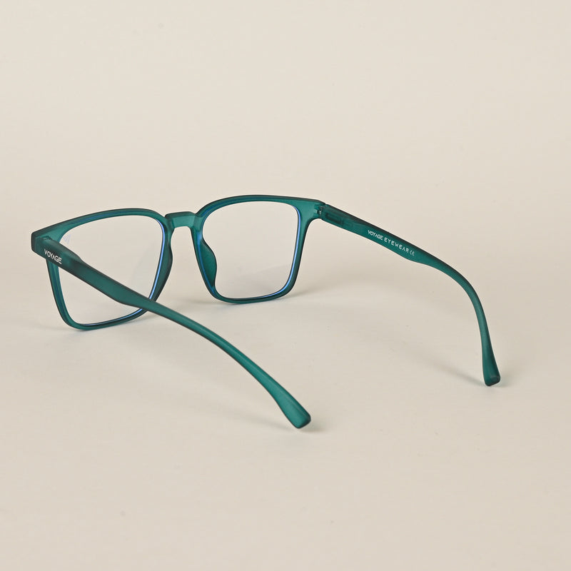 Voyage Air Green Square Eyeglasses for Men & Women (TR01MG4528-C3)
