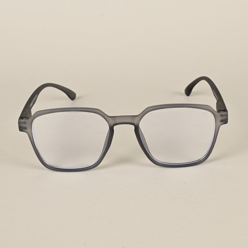 Voyage Air Grey Square Eyeglasses for Men & Women (TR02MG4543-C8)
