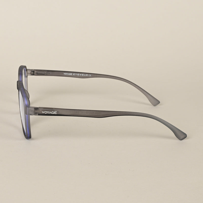 Voyage Air Grey Square Eyeglasses for Men & Women (TR02MG4543-C8)
