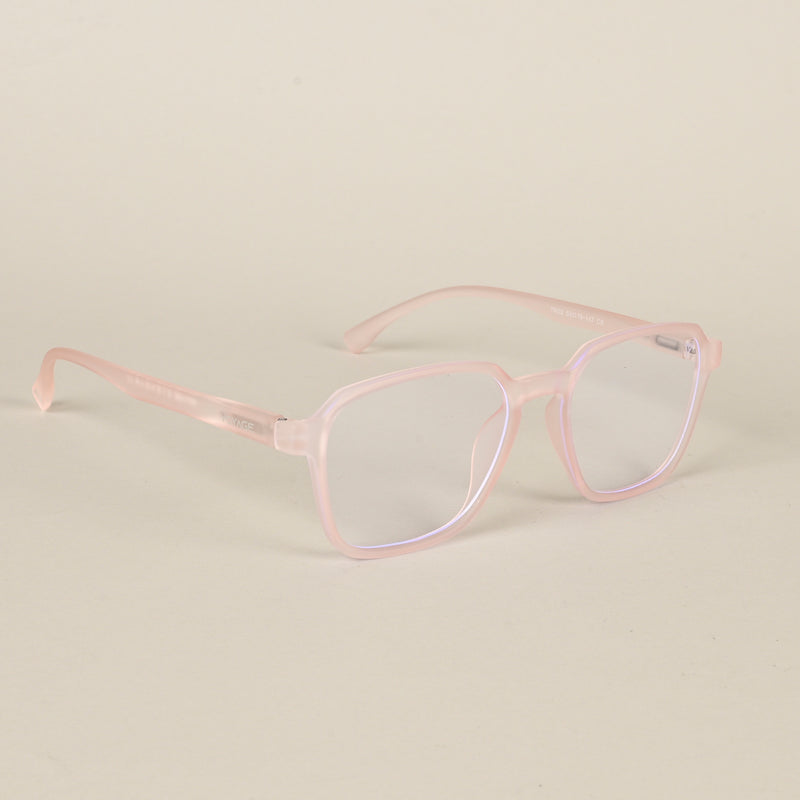 Voyage Air Pink Square Eyeglasses for Men & Women (TR02MG4540-C5)