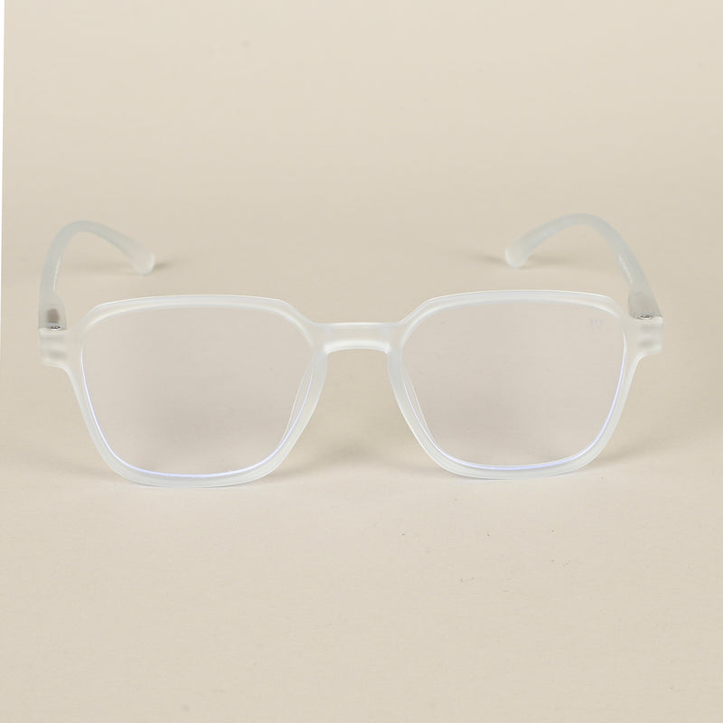 Voyage Air Light Blue Square Eyeglasses for Men & Women (TR02MG4541-C6)