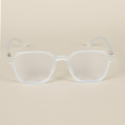 Voyage Air Light Blue Square Eyeglasses for Men & Women (TR02MG4541-C6)