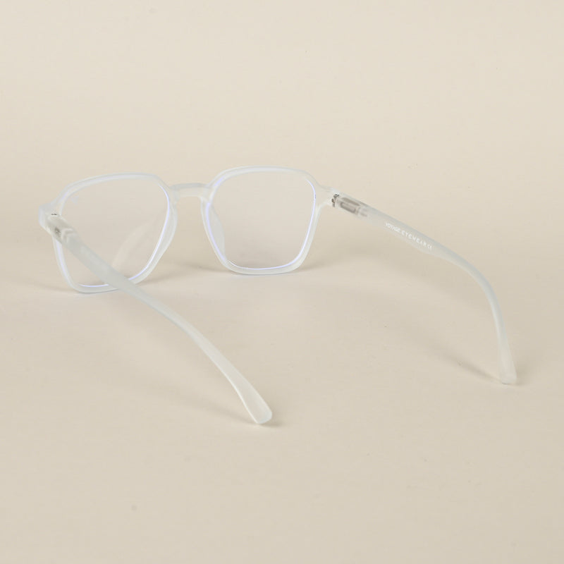 Voyage Air Light Blue Square Eyeglasses for Men & Women (TR02MG4541-C6)
