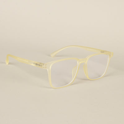 Voyage Air Yellow Square Eyeglasses for Men & Women (TR01MG4527-C2)