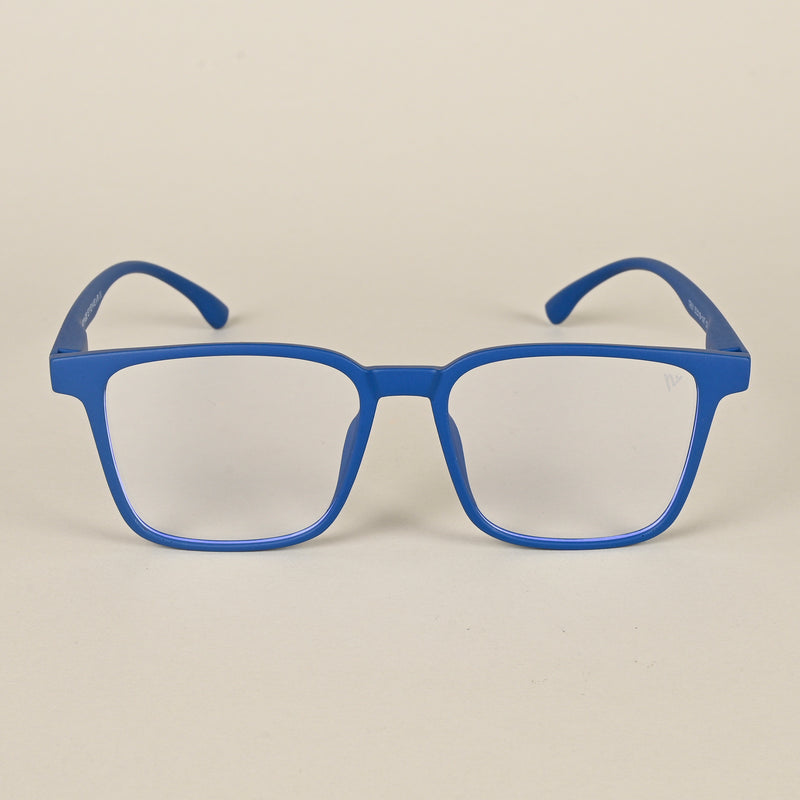 Voyage Air Royal Blue Square Eyeglasses for Men & Women (TR01MG4534-C9)