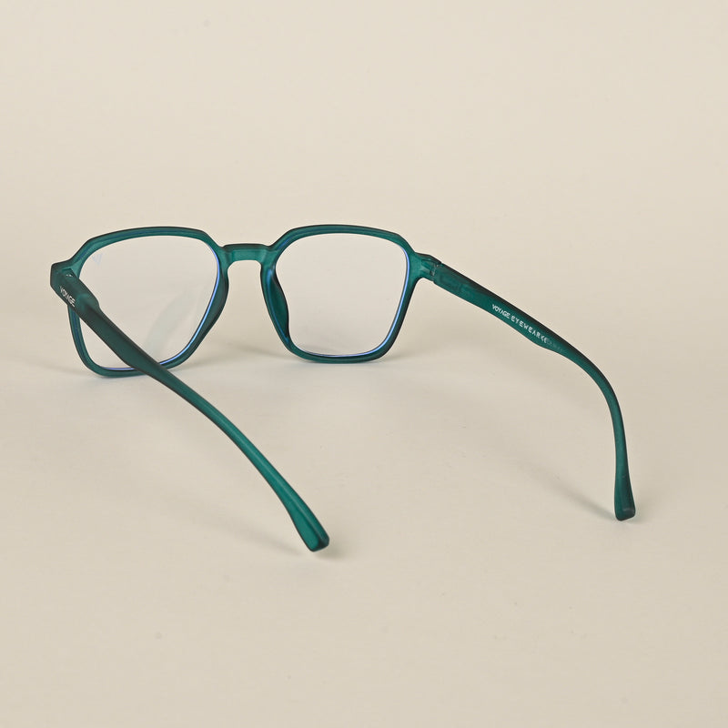 Voyage Air Green Square Eyeglasses for Men & Women (TR02MG4538-C3)