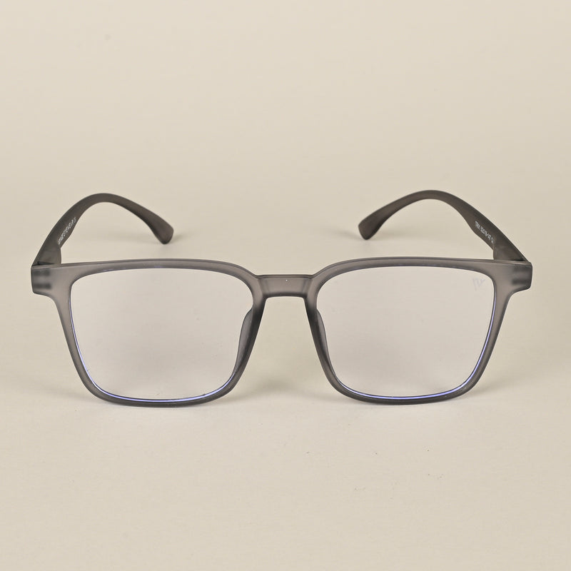 Voyage Air Grey Square Eyeglasses for Men & Women (TR01MG4533-C8)