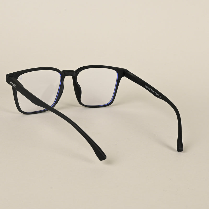 Voyage Air Black Square Eyeglasses for Men & Women (TR01MG4535-C1)