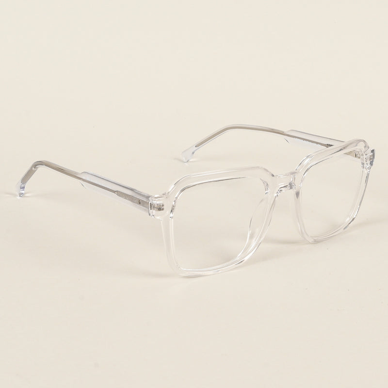 Voyage Transparent Square Eyeglasses for Men & Women (VO8006MG4913-C3)