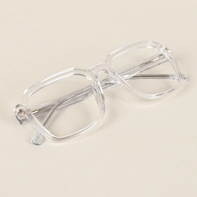 Voyage Transparent Square Eyeglasses for Men & Women (VO8006MG4913-C3)