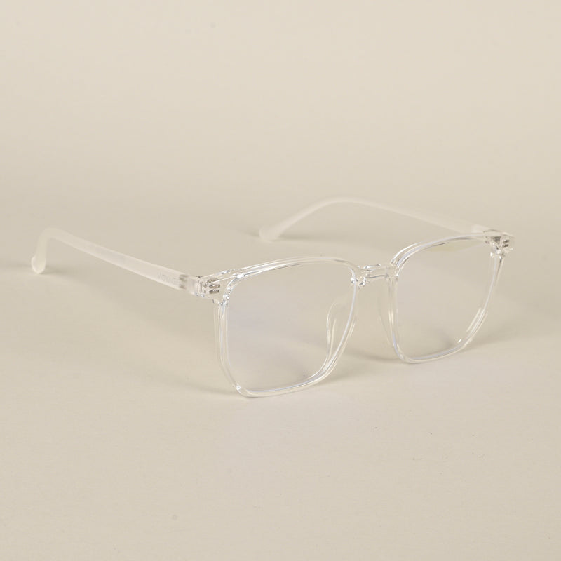 Voyage Air Clear Square Eyeglasses for Men & Women (88013MG4559-C3)