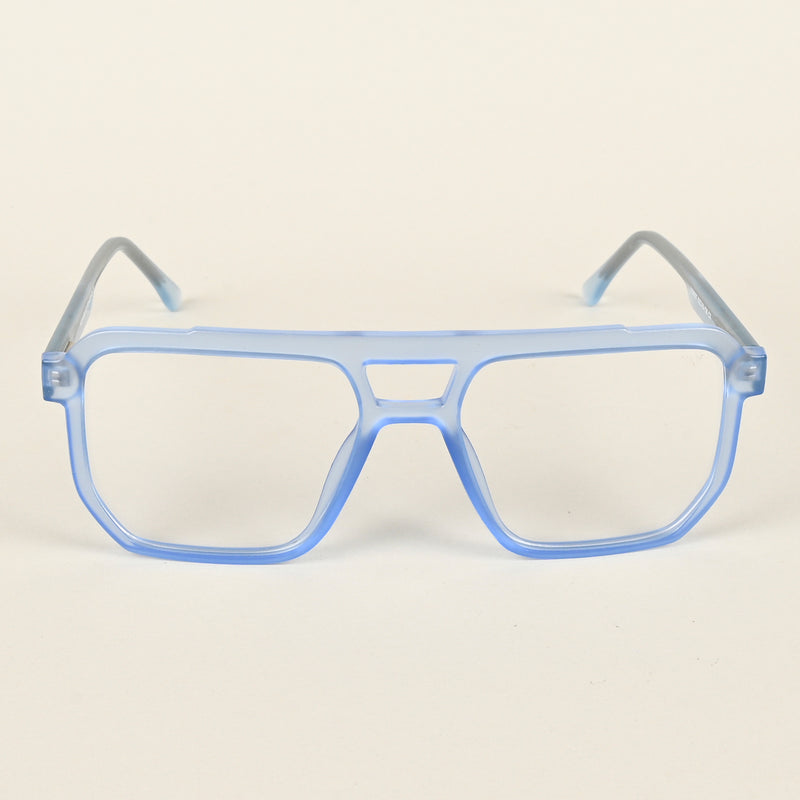 Voyage Maverick Transparent Blue Wayfarer Eyeglasses for Men & Women (VO8007MG4919-C4)