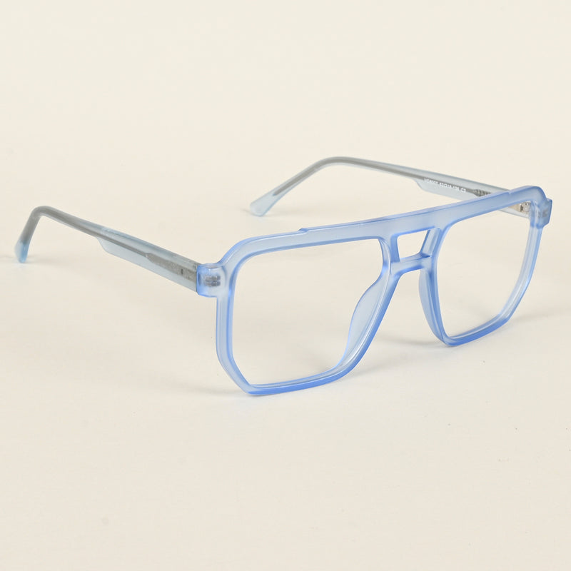 Voyage Maverick Transparent Blue Wayfarer Eyeglasses for Men & Women (VO8007MG4919-C4)