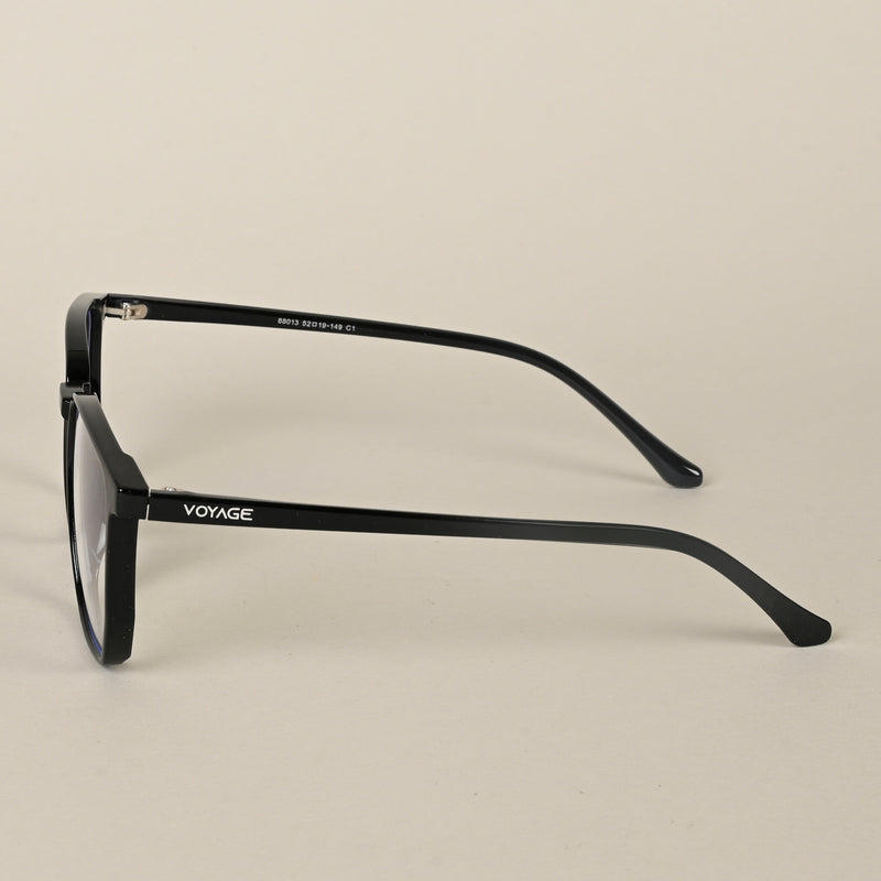 Voyage Air Black Square Eyeglasses for Men & Women (88013MG4558-C1)