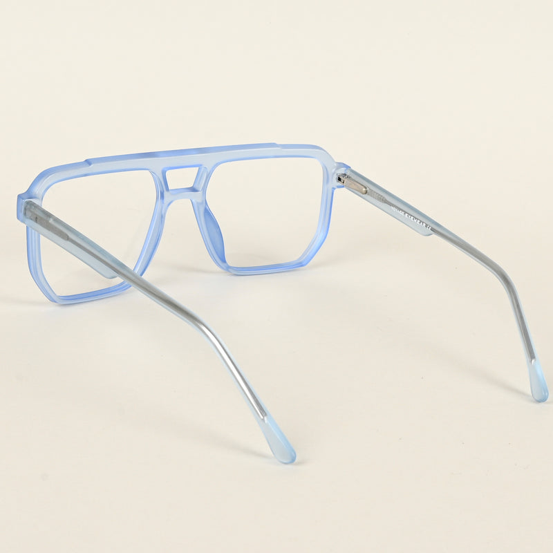 Voyage Maverick Transparent Blue Wayfarer Eyeglasses for Men & Women (VO8007MG4919-C4)