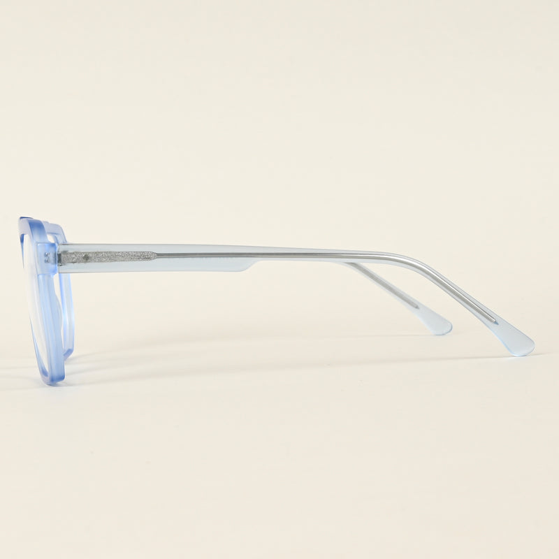 Voyage Maverick Transparent Blue Wayfarer Eyeglasses for Men & Women (VO8007MG4919-C4)