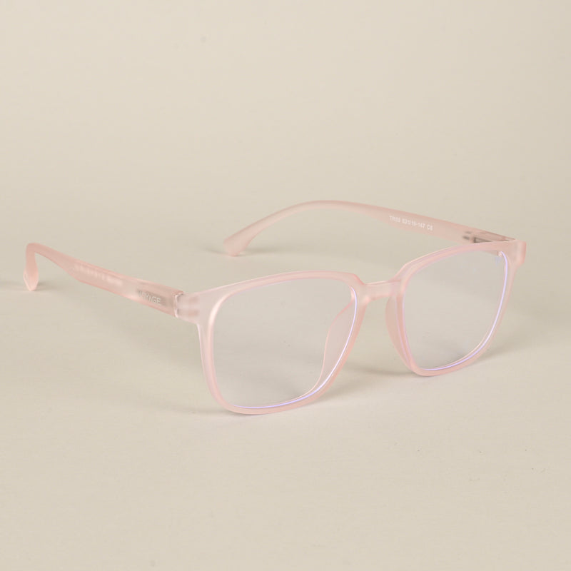 Voyage Air Pink Square Eyeglasses for Men & Women (TR03MG4550-C5)
