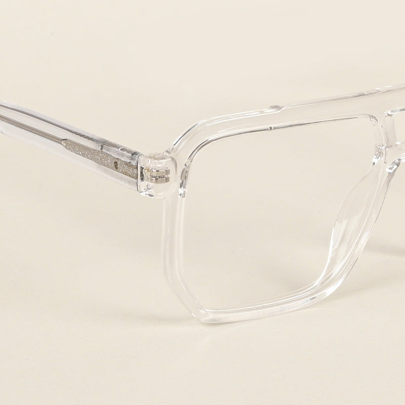 Voyage Maverick Transparent Wayfarer Eyeglasses for Men & Women (VO8007MG4918-C3)