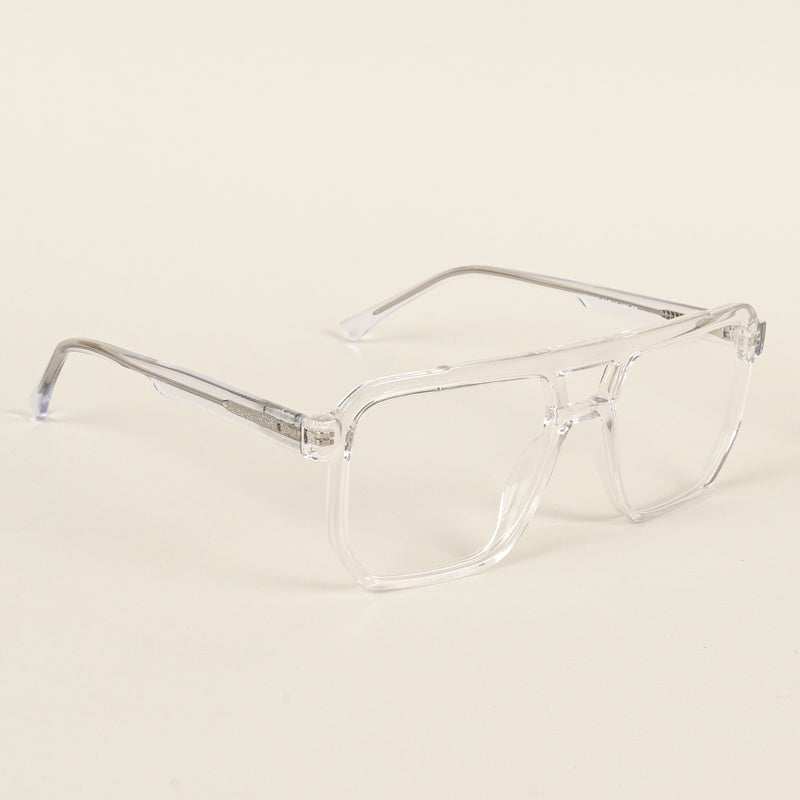 Voyage Maverick Transparent Wayfarer Eyeglasses for Men & Women (VO8007MG4918-C3)