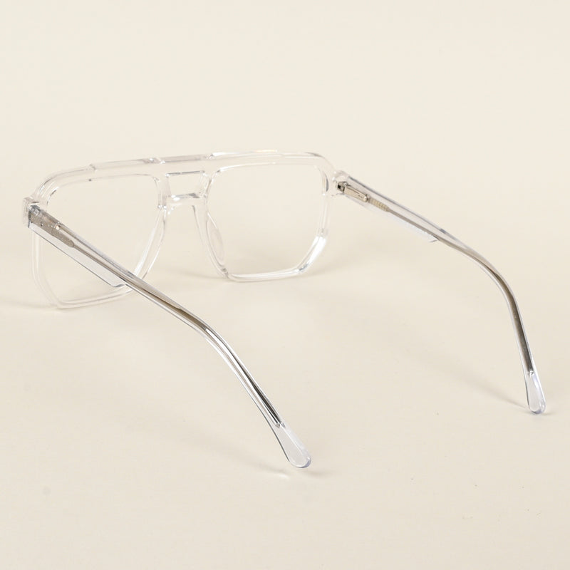 Voyage Maverick Transparent Wayfarer Eyeglasses for Men & Women (VO8007MG4918-C3)