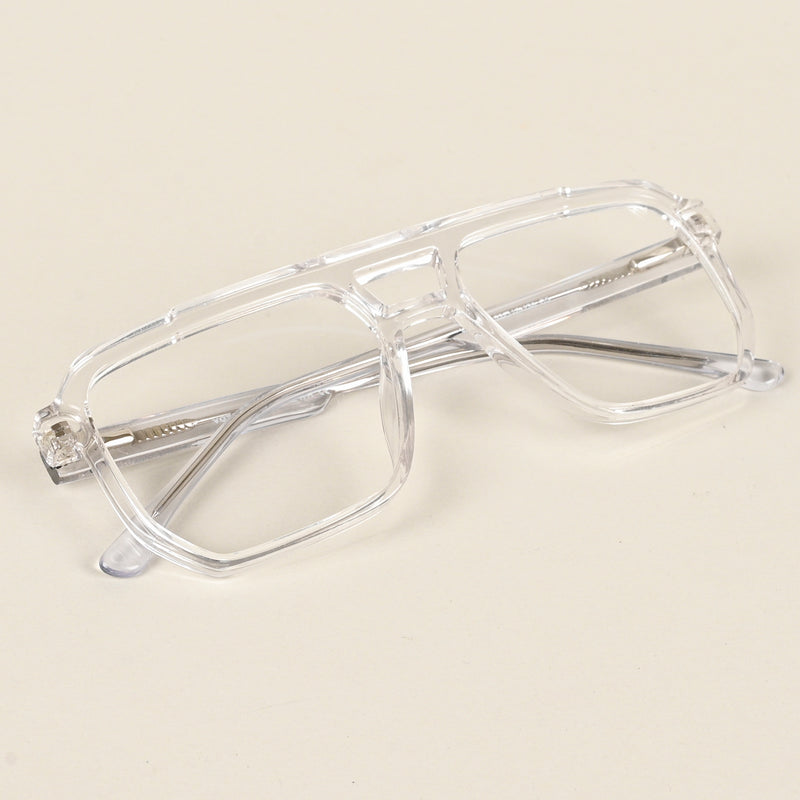 Voyage Maverick Transparent Wayfarer Eyeglasses for Men & Women (VO8007MG4918-C3)