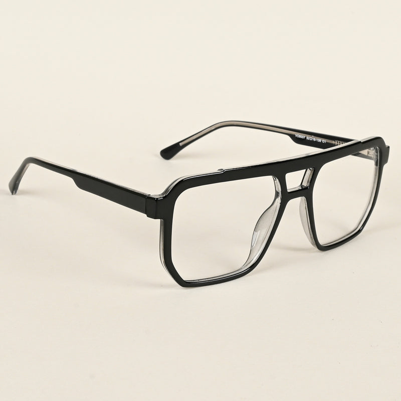Voyage Maverick Shine Black Wayfarer Eyeglasses for Men & Women (VO8007MG4916-C1)