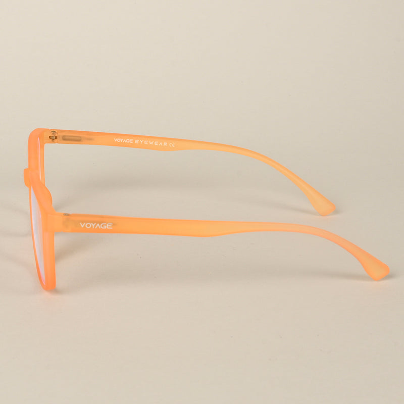 Voyage Air Orange Square Eyeglasses for Men & Women (TR03MG4549-C4)